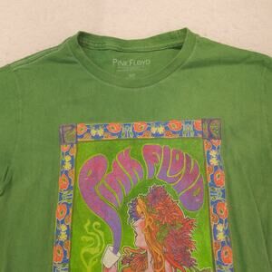 Pink Floyd Band Graphic Crew Neck T Shirt Adult Mens Size Small S Green